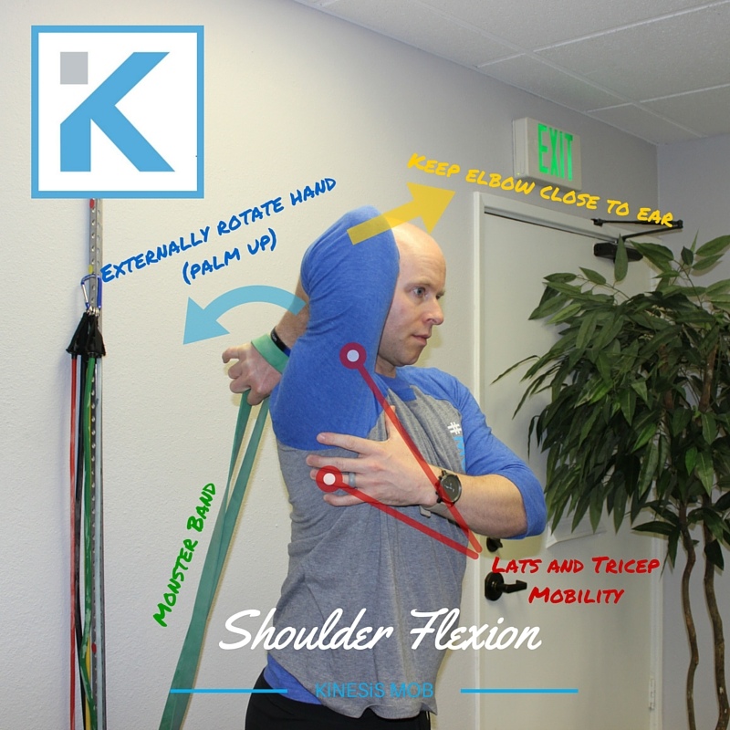 Shoulder Flexion with Band